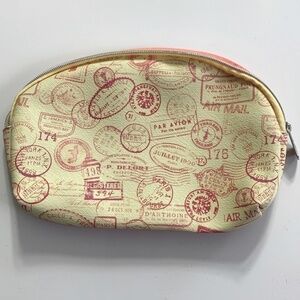 IPSY Passport Stamps 'Go There' Cosmetic Bag NWOT